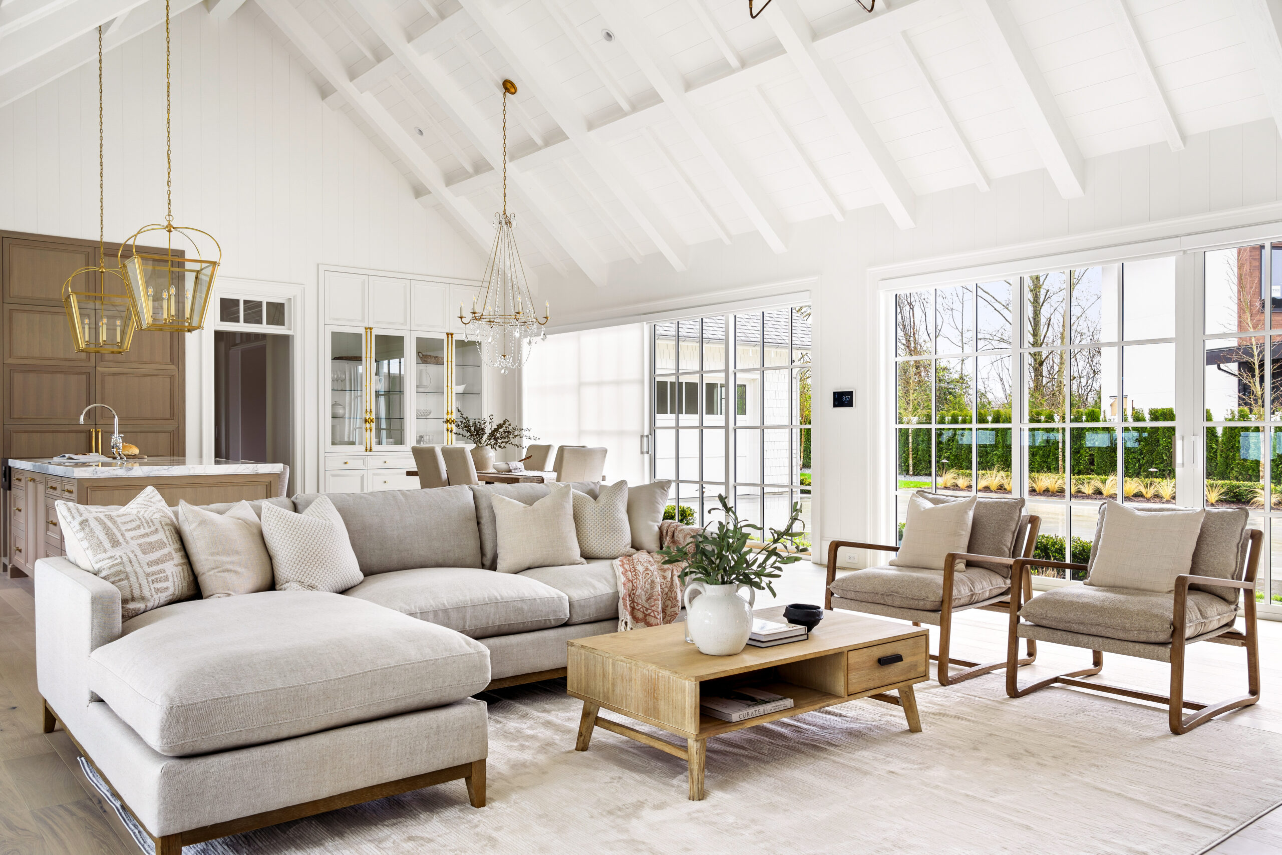 Staged living room by Novari Collective matching up-to-date home trends in Vancouver