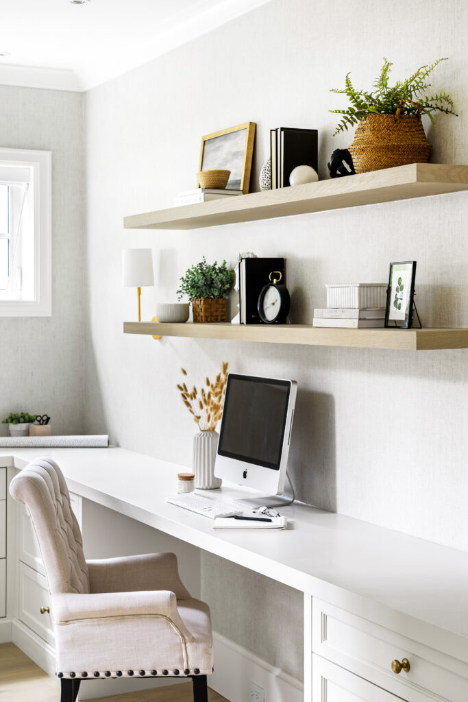 Home office staging transformation photo